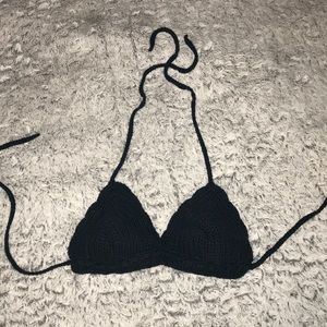Navy blue crochet bra, make an offer w/ me!